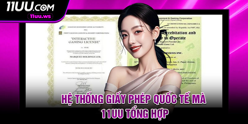 Hệ Thống Giấy Phép Quốc Tế Mà 11UU Tổng Hợp